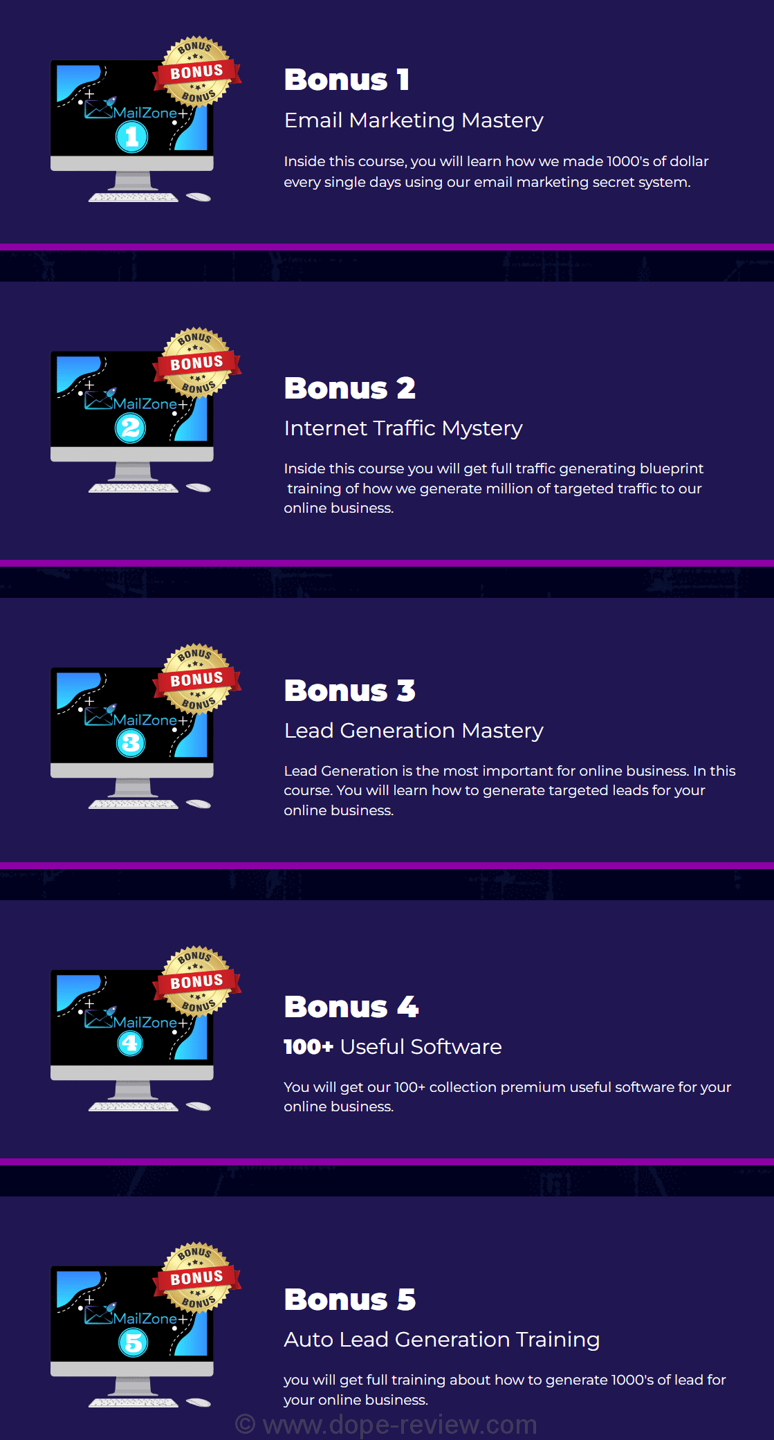 MailZone Bonus