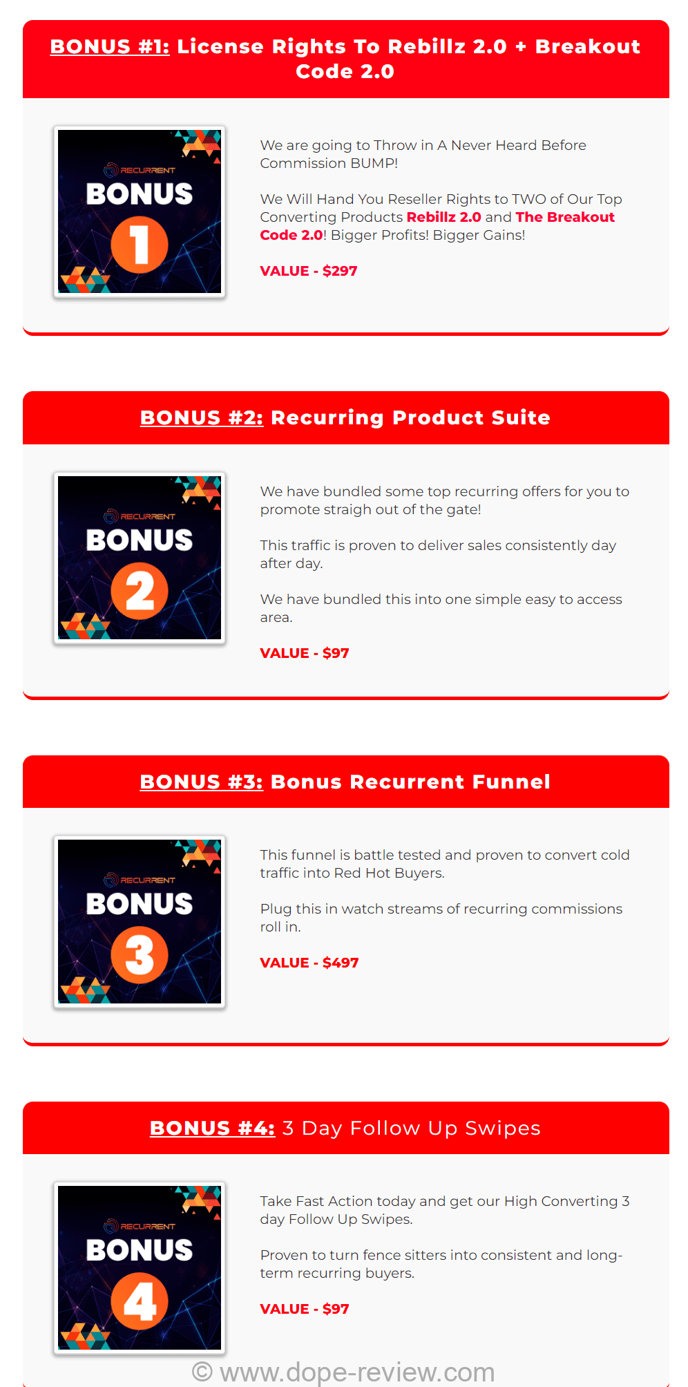 Recurrent Bonus