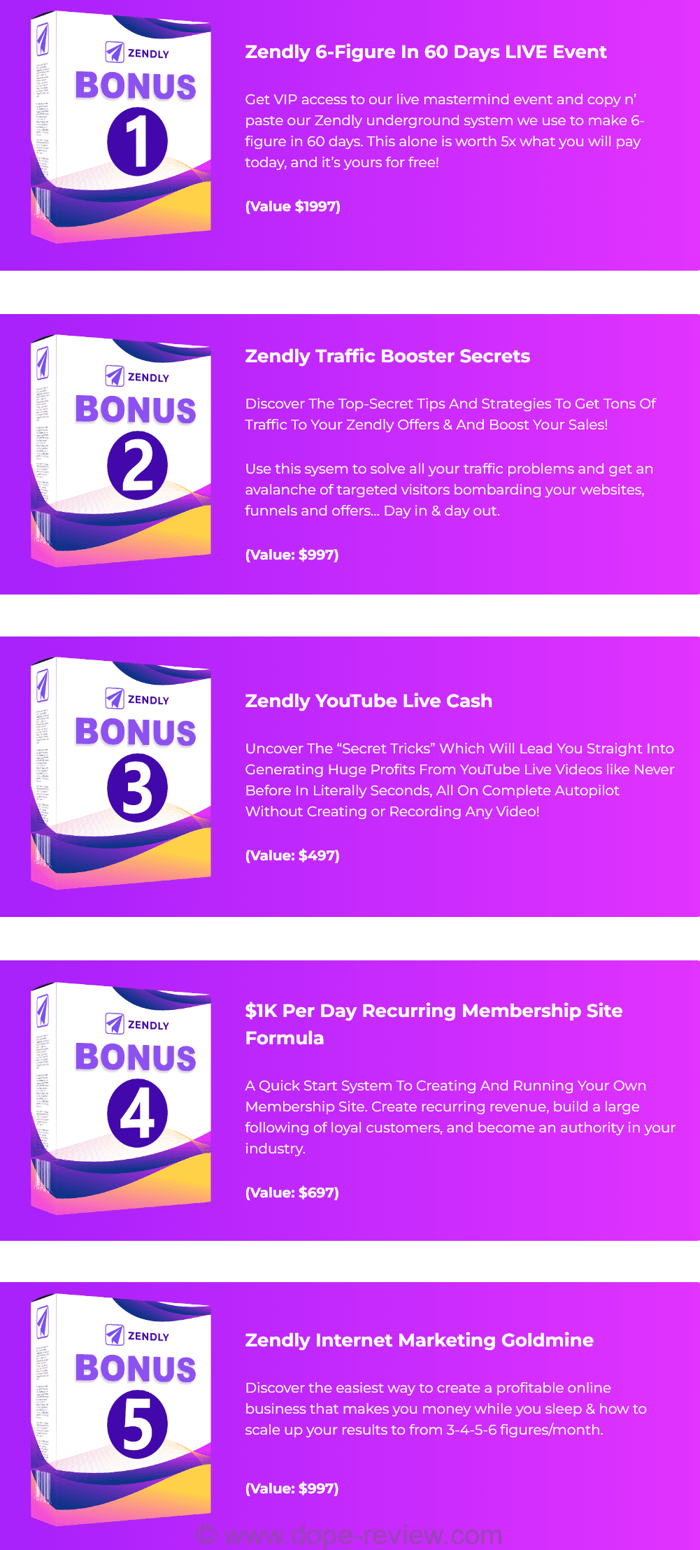 Zendly Bonus