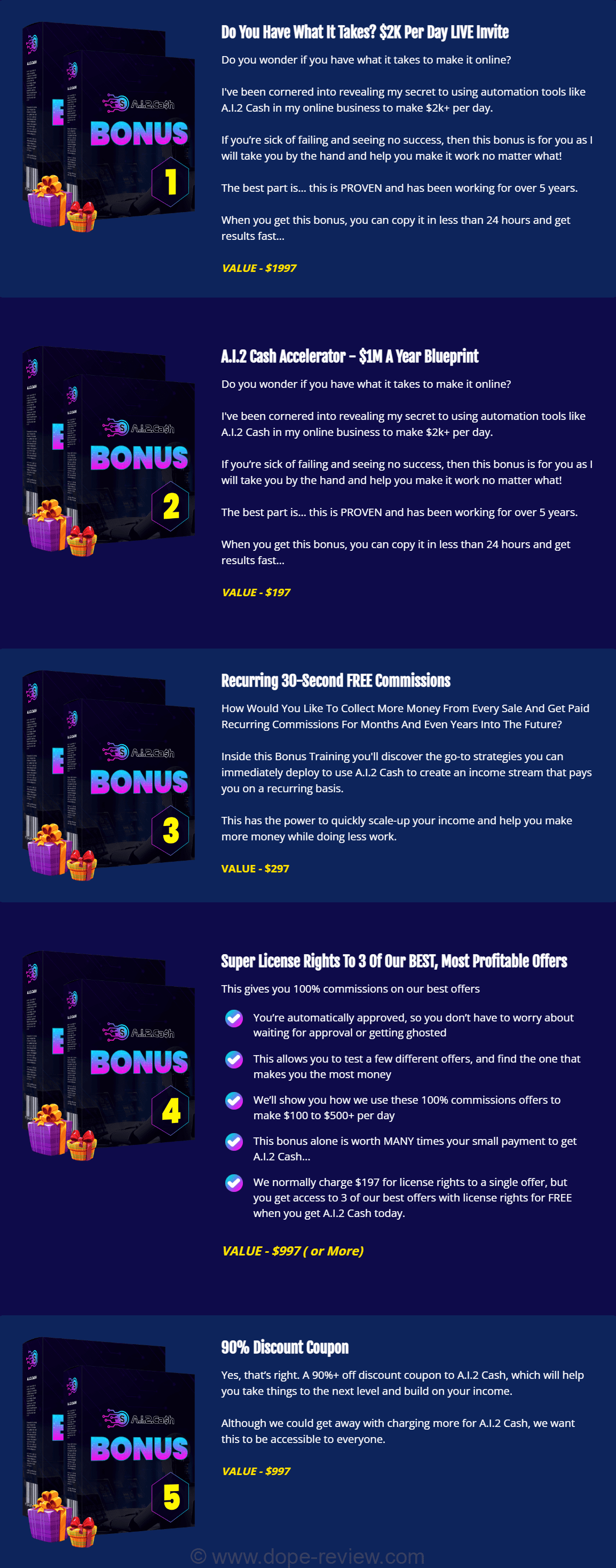 A.I.2.Cash Bonus