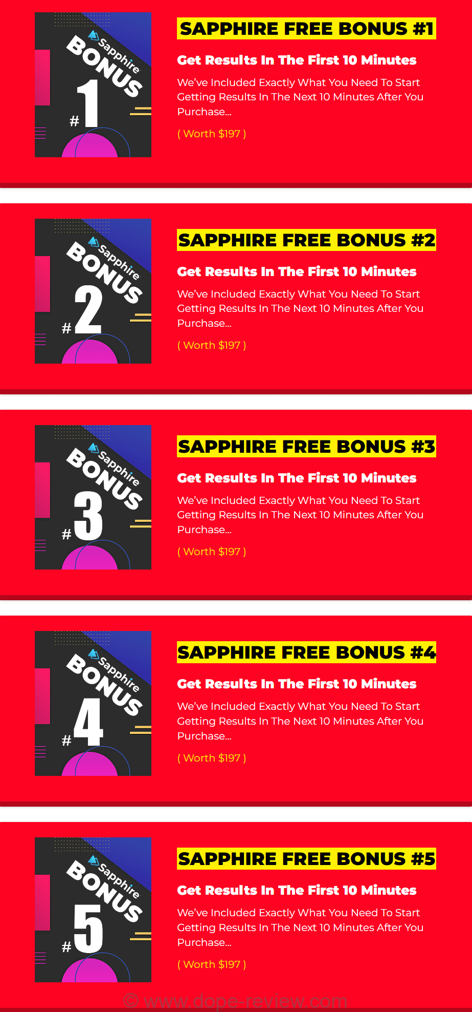 Sapphire App Bonus
